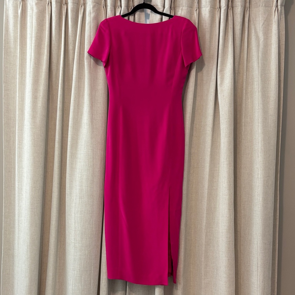 VINTAGE - 100% SILK - Dana Buchman Fuchsia Maxi Dress